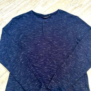 NWOT Marc Anthony Navy Blue Henley –XL
